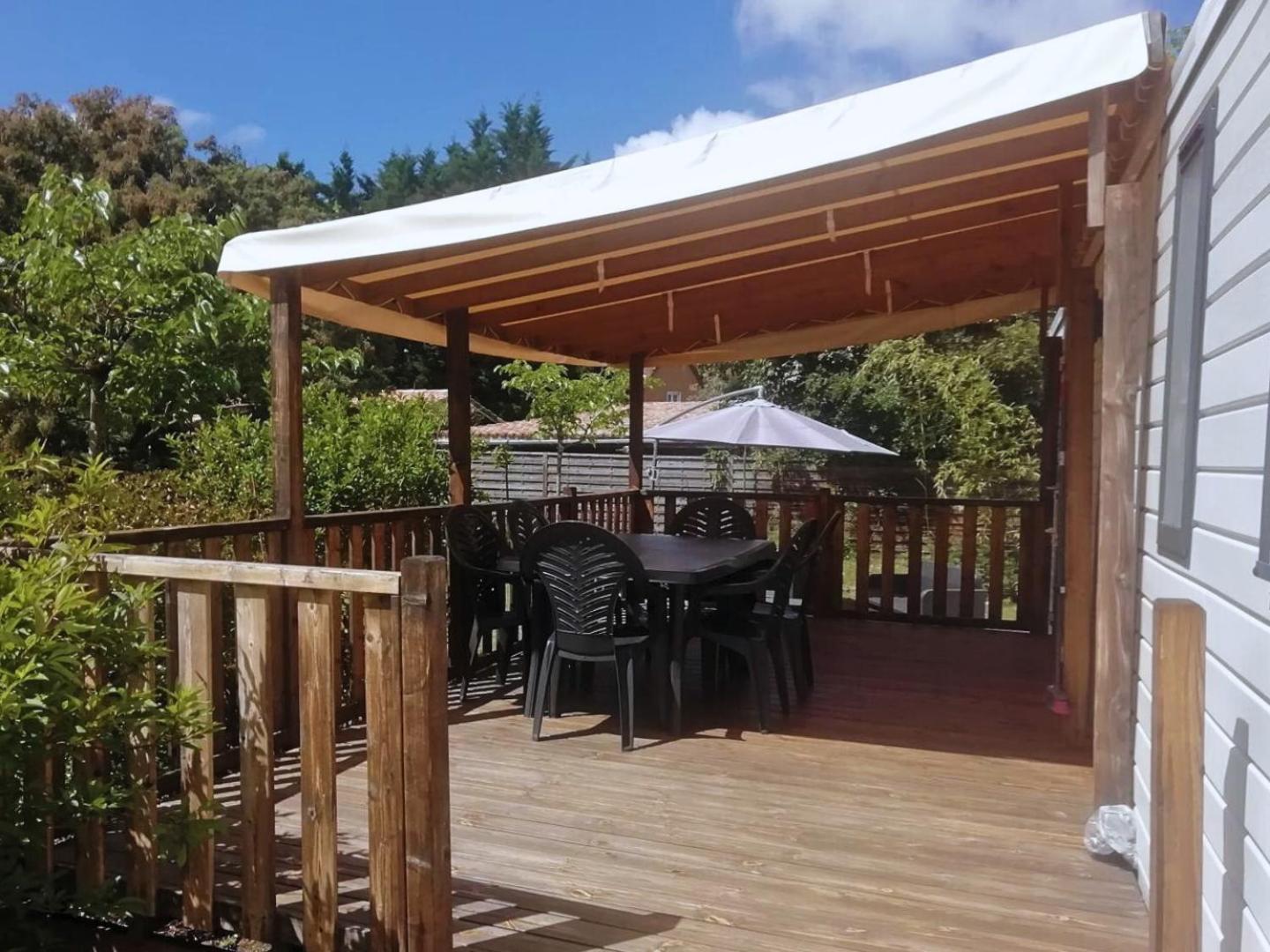לה-טסט-דה-בוש Le Ti Buch Mobilhome En Camping 4 Etoiles Avec Terrasse Plancha Et Climatisation מראה חיצוני תמונה